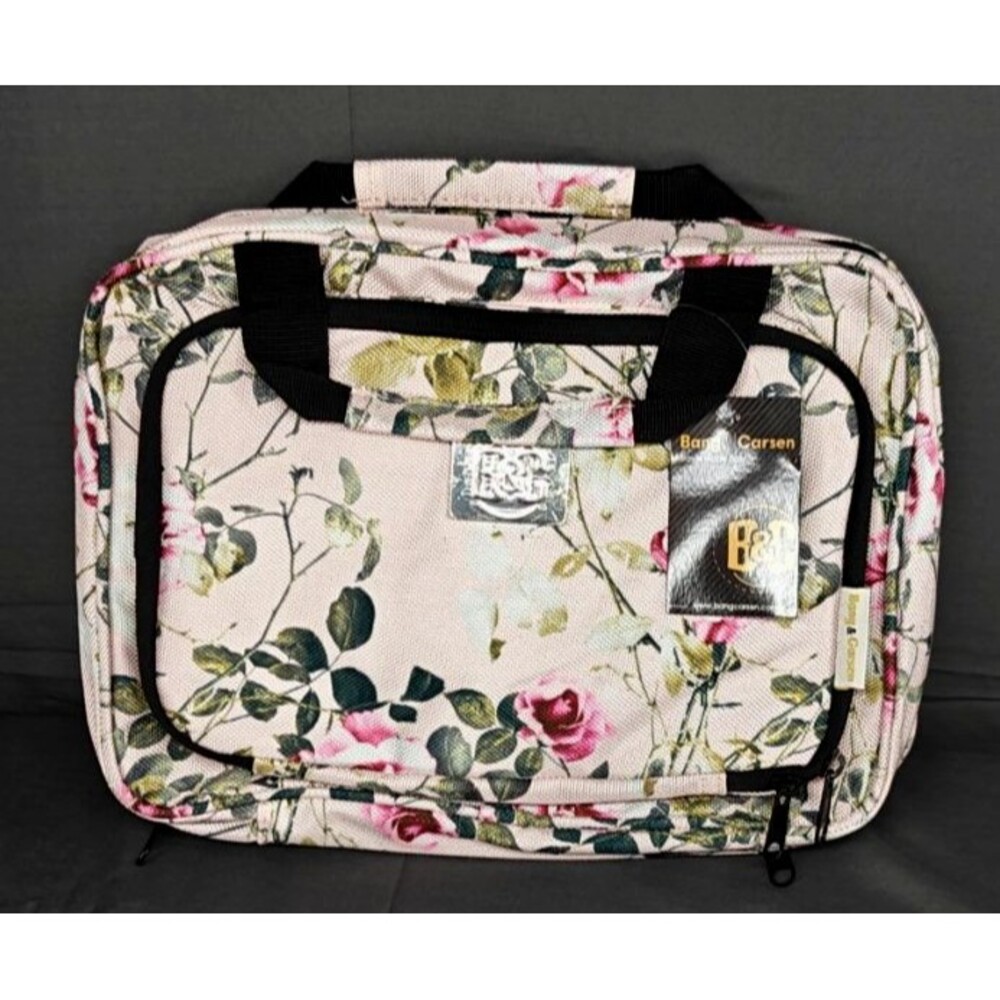 NWT Bang & Carsen Large Hanging Travel Bag Spring Roses